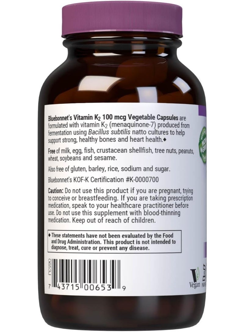 Blue Bonnet Vitamin K2 100 MCG capsules - Image 3
